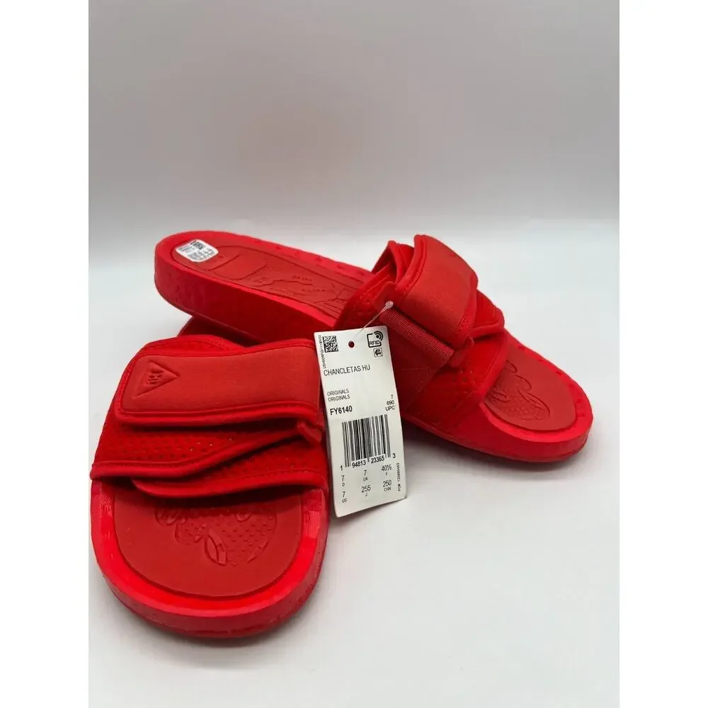 adidas Boost Slide Pharrell Active Red FY6140 Men's Size 7 New